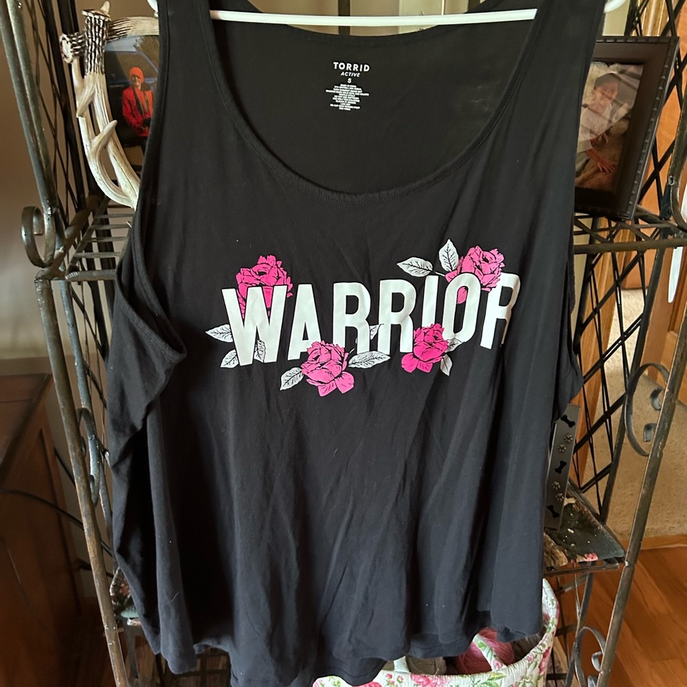 Torrid Black Graphic Tank Top Sleeveless Relaxed
